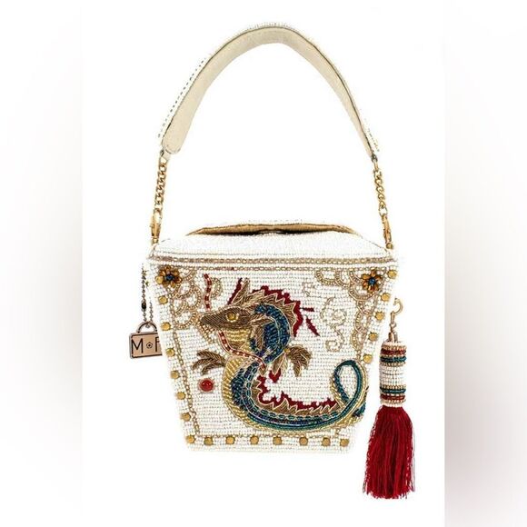 Mary Frances Free People Noble Dragon Beaded Handbag/Shoulder Bag NWT - Picture 1 of 14